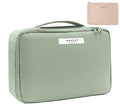 Queboom Travel Makeup Bag - Large Capacity Cosmetic Organizer