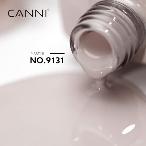 CANNI Nude Gel Nail Polish 1Pcs Beige Nude UV/LED Soak-Off Gel Polish 9131
