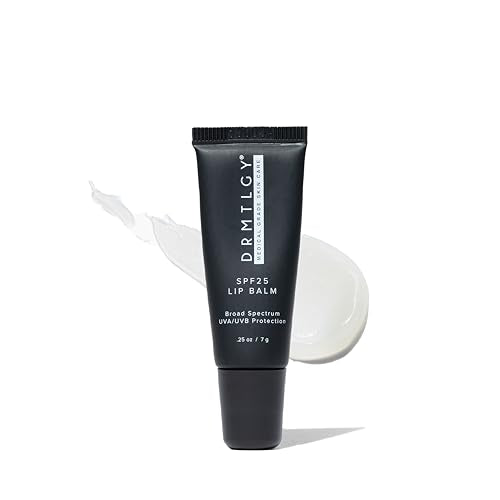 DRMTLGY SPF 25 Lip Balm ? Hydrating & Nourishing Lip Protection with Avocado, Shea Butter & Cocoa Butter ? Broad Spectrum UVA UVB Shield ? Non-Sticky, Smooth Finish ? .25 oz