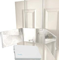 Portable Tri-Fold Mirror for Hair Styling, Makeup & Grooming