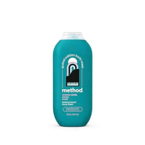 Method Limited Edition Body Wash, Feeling Jazzed with notes of Creamy Vanilla, Cocoa, and Musk, 18oz