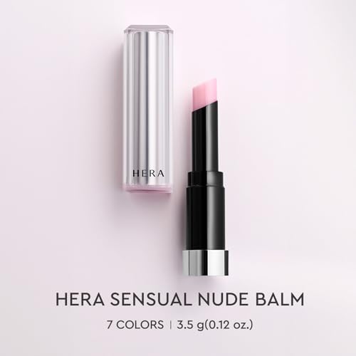 HERA Sensual Nude Balm 3.5g #00 GLACIER | 30H Hydrating Tinted Color Lip Balm with Ceramide, Hyaluronic Acid & Shea Butter, Nourishing Care for Smooth and Naturally Radiant Korean Makeup