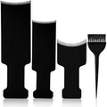 Hair Highlighting Kit - 3 Flat Combs & Brush for Home Salon