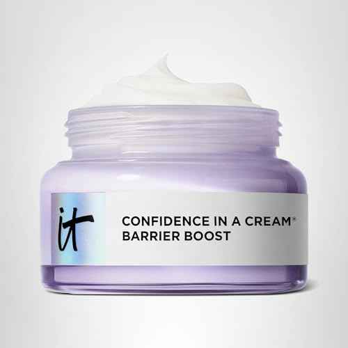 IT Cosmetics Confidence in a Cream Barrier Boost - Skin Barrier Repair Daily Face Moisturizer - Clinically Smoother, Softer Skin After 1 Use - Fragrance-Free, 100HR Hydration with Ceramide - 2 Fl Oz