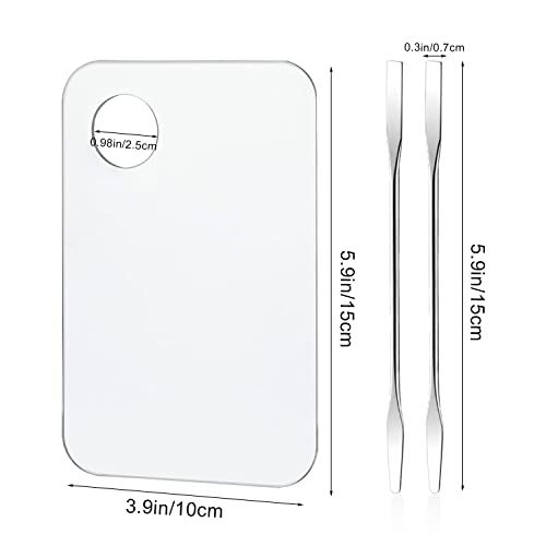 Acrylic Makeup Palette with Spatula Tool - Foundation & Eyeshadow
