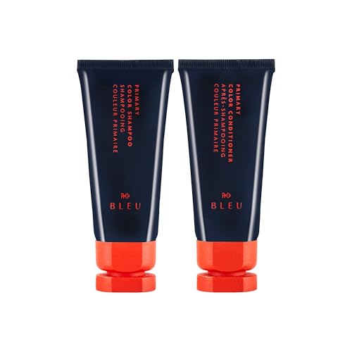 R+Co BLEU Primary Color Conditioner Mini | Fights Color Fade + Strengthens Hair + Deeply Hydrates | Vegan, Sustainable + Cruelty-Free | 1 Oz
