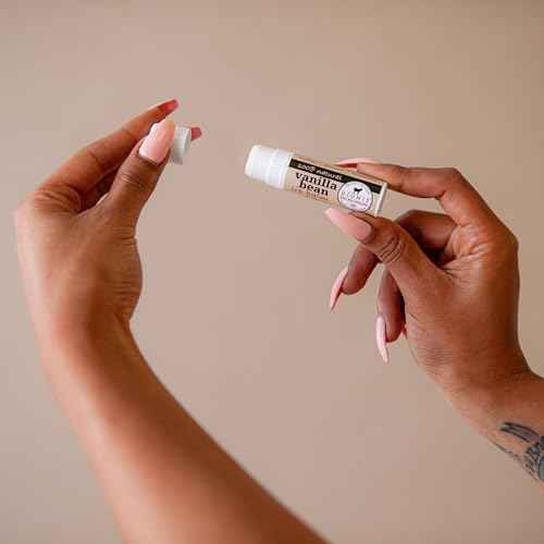 Dionis Goat Butter Overnight Lip Mask & Lip Balm Kit - Goat Milk, Jojoba & Moringa Oils Moisturize & Repair Chapped Lips Overnight while Lip Balm Keeps Moisture Locked In All Day, Vanilla Bean