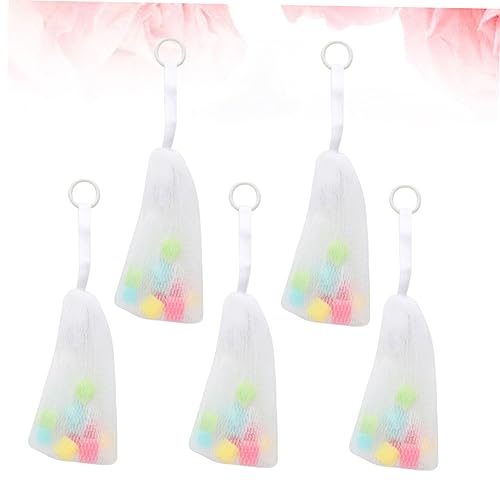 FOMIYES 5pcs Foaming Net Soap Bags with Hanging Design