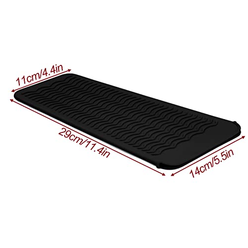 Silicone Heat Resistant Mat & Pouch for Hair Straightener