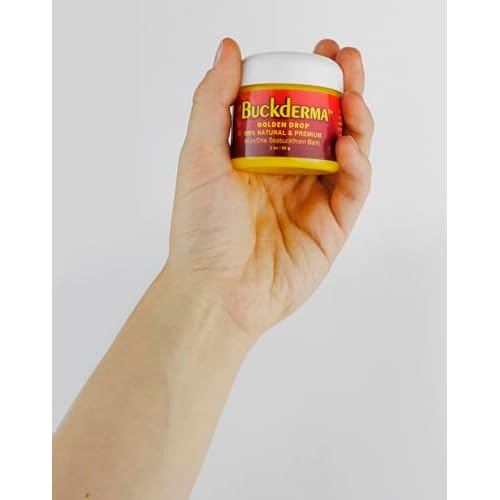 Beesaluxe Buckderma - 100% Natural All-In-One Seabuckthorn Balm - Facial Moisturizer, Oil Cleanser, Overnight Mask, Makeup Remover, Lip Balm, Hand Cream, Foot Butter and More
