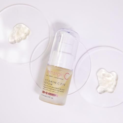 emerginC Vitamin C Eye Serum 12% - Gentle Eye Serum with Chamomile + Grape Seed Extract to Target the Appearance of Fine Lines, Puffiness + Pigmentation (0.5 oz, 15 ml)