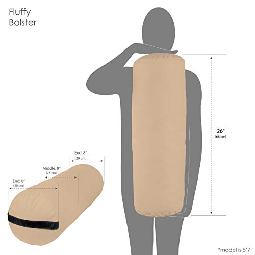 EarthLite Fluffy Massage Bolster Pillow - Professional PU Upholstery