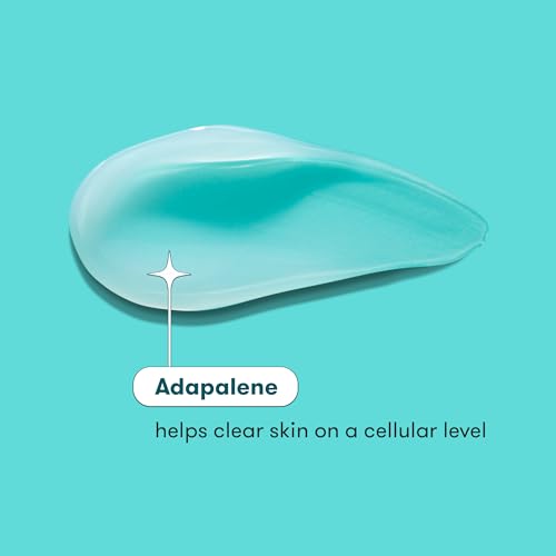 ProactivMD Adapalene Gel Acne Treatment, Paraben Free, Prescription Strength Retinoid For Face and Body Acne, .1% Solution, 0.5 Oz