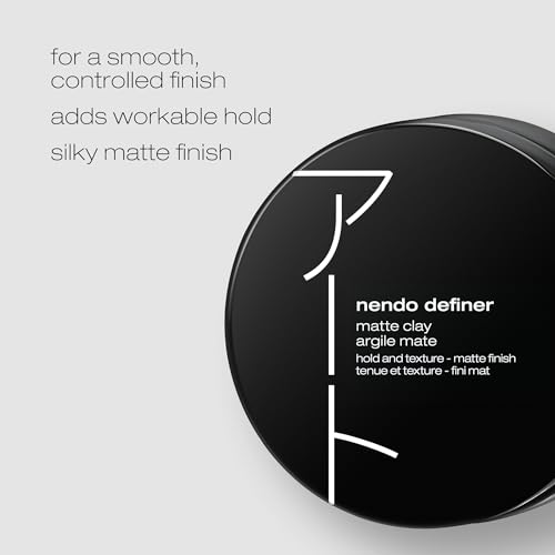 shu uemura art of hair Nendo Definer Pomade - Defines Strands, Adds Workable Hold, and Builds Texture, Leaves Hairstyle With Silky Matte Finish, For All Hair Types, 2.54 Fl Oz