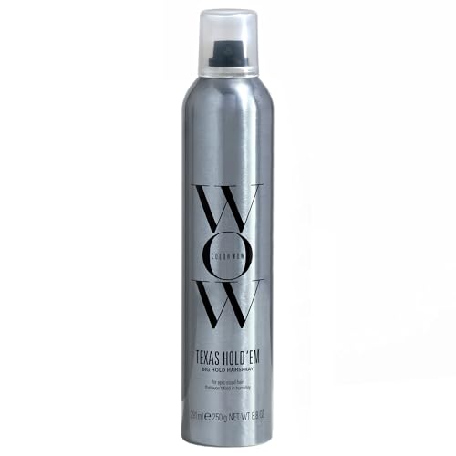 COLOR WOW Texas Hold 'Em Big Hold Hairspray - Extra Hold, Heat & UV Protection