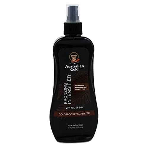 Australian Gold Intensifier Bronzing Dry Oil Spray 8 Ounce (235ml) (Pack of 6)