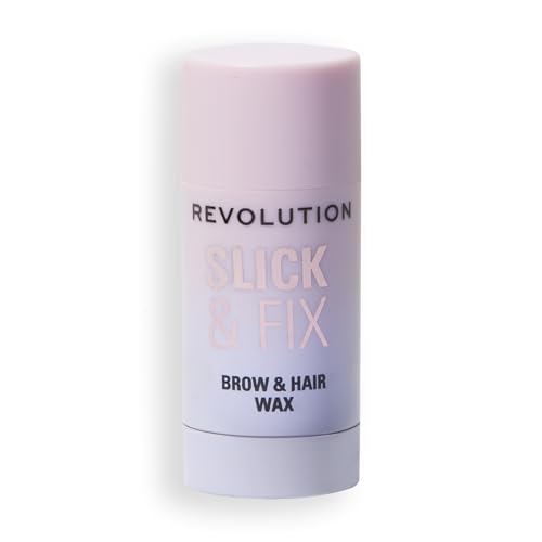 Revolution Beauty London, Slick & Fix Brow & Hair Stick, Easy to Use for All Day Hold, Adds Shine & Softness, Tames Frizz & Flyaways, Coconut Scent, Vegan & Cruelty-Free