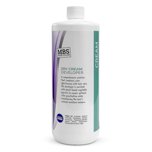 20 Volume Cream Developer 32 oz - 6% Peroxide Hair Color