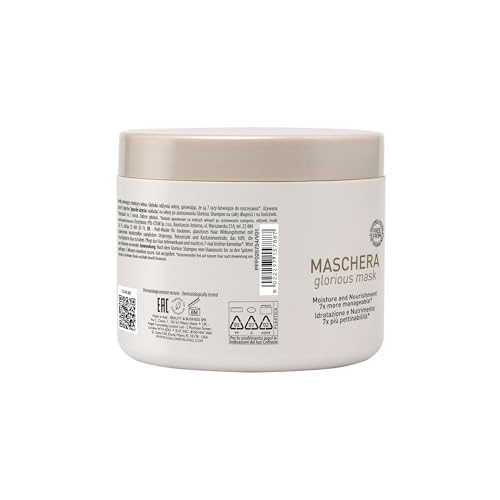 Il Salone Milano Professional Glorious Mask - Hydrating Hair Mask for Dry Hair - Increases Nourishment and Combability with Chestnut Extract & Rice Extract - Salon-Quality Hair Care (8.55 oz / 250 ml)