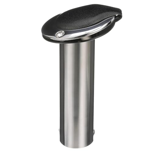 Attwood 66362-7 Stainless Steel Flush Mount Rod Holder, 2-Inch Diameter, 7 ¨ö Inches Long, 30-Degree Top Flange, Open Base End