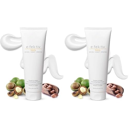 Tamanu and Argan Nourishing Body Cream - All Over Hydration and Protection - Rejuvenates Dry and Dehydrated Skin - Rare, Specially Sourced Ingredients - Clean Beauty - 8.45 oz