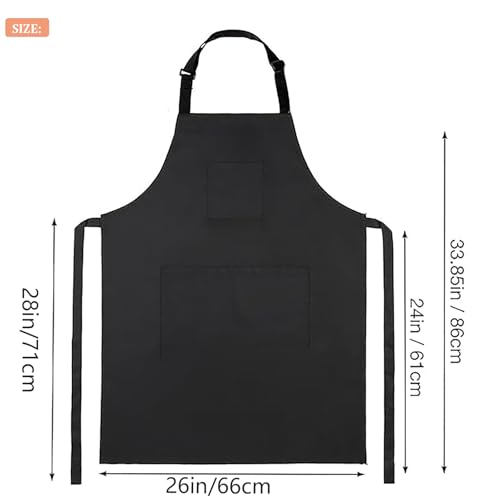 Hair Stylist Apron with 4 Pockets & Adjustable Strap