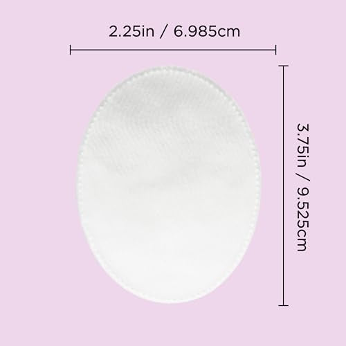 Diane 100% Pure Cotton Large Ovals, Facial & Skincare Pads (100 Count)