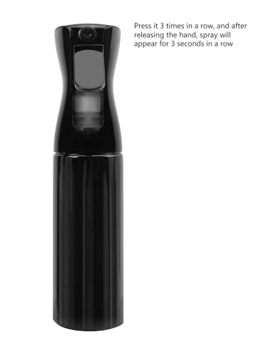 UrbAmerican 10oz Hair Spray Bottle, Fine Mist Water Sprayer for Styling & Cleaning