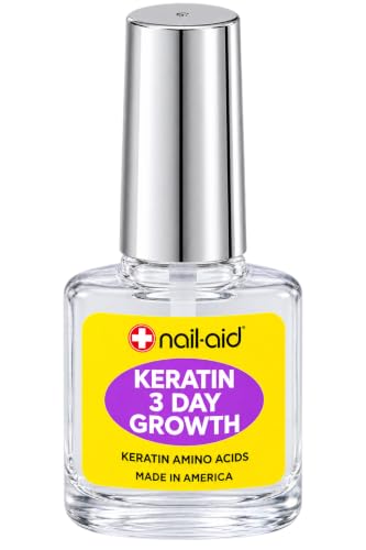 Nail-Aid Keratin Nail Strengthener - 3 Day Growth Treatment for Weak Nails