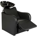 Buy-Rite Backwash Chair with Tilting Porcelain Bowl - Black