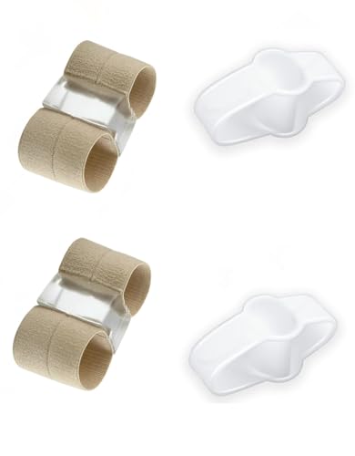Bunion Corrector Toe Separators 4-Piece Set for Men & Women, Big Toe Spacers for Pain Relief