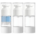 Airless Pump Bottles 0.5oz, 3-Pack Leak-Proof Lotion Dispenser
