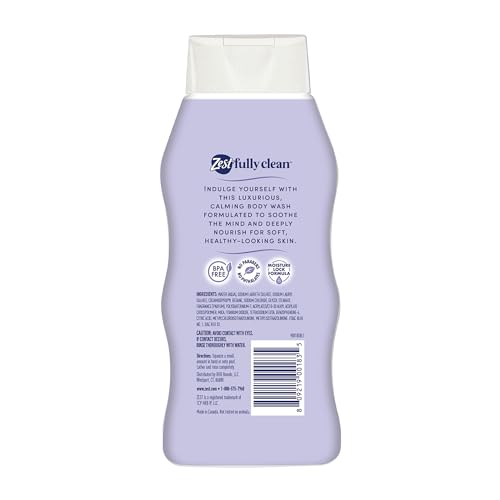 Zest Body Wash - Lavender Body Wash - Relaxing Scent - Hydrating Body Soap - Suitable for All Skin Types - Fresh and Clean Lavender - 20 oz (Pack of 2)