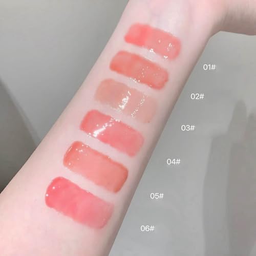 Moisturizing Lip Gloss Set, 4 Piece Jelly Pink Plumping