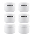 6 Pack 8.5oz Plastic Cosmetic Jars - Reusable, Airtight, Travel Friendly
