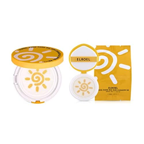 PAE ¡¼ELROEL¡½ Latest, Season 06 / PANG PANG Big Sun Screen UV Shield Cushion S6 / SPF 50+ PA++++ / 0.9 oz (25g) / Main product 1ea + Refill 1ea