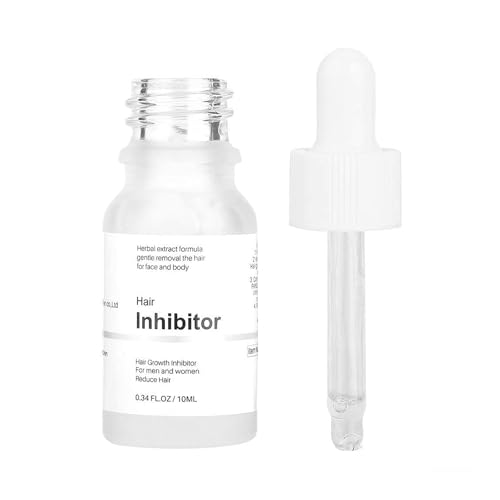 Mild Hair Growth Inhibitor for Face, Get Rid of Chin Hair, Hair Removal Serum for Arm, Legs, All Body, Unscented, Lotion, Natural Plant Extract, Unisex, 10ml / 0.34 Fl Oz