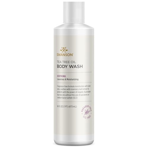 Swanson Tea Tree Oil Body Wash 16 fl Ounce (1 pt) (473 ml) Liquid