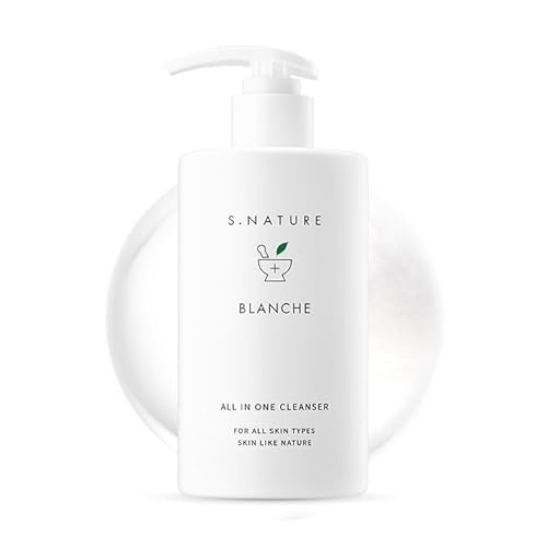 S.NATURE BLANCHE CLEANSER 260ml | All in One, Mild, Moisture, Hyaluronic Acid, Beta-Glucan | 8.79Fl Oz