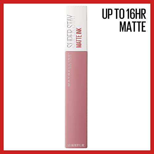 Maybelline Super Stay Matte Ink Liquid Lipstick Makeup, Long Lasting High Impact Color, Up to 16H Wear, Dreamer, Warm Pink Neutral, 1 Count