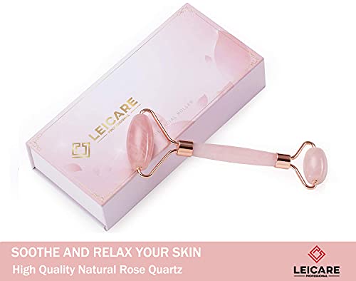Rose Quartz Face Roller - Jade Facial Massager for Women
