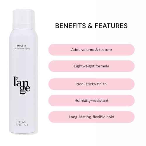 L'ANGE HAIR Move-It Super Dry Texture Spray | Absorbs Oil and Refreshes Hair | Texturizing Spray for Hair Volume | Adds Lightweight Lift and Body | Texturizing Product For Women