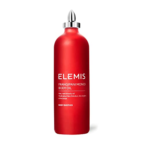 ELEMIS Frangipani Monoi | Luxurious, Ultra-Hydrating Body Oil Deeply Nourishes, Conditions, and Softens Hair, Skin, and Nails | 100 mL