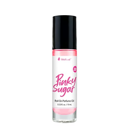 Well's Oil Pinky Sugar Perfume Oil Roll-On 0.33 fl oz - Long-Lasting, Paraben-Free