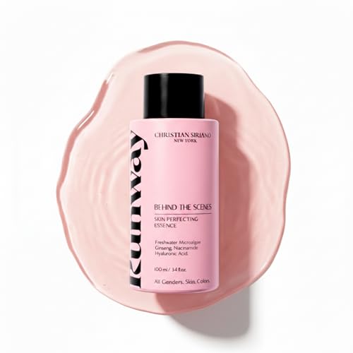 Behind the Scenes Face Essence - Hydrating Face Serum with Prebiotic Microalgae, Ginseng, Niacinamide - Bioactive Facial Essence Skin Care for Barrier Repair, Radiance - 100 ml / 3.4 fl oz