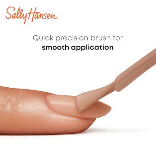 Sally Hansen Miracle Gel Holiday Salon Quality Nail Polish | Gel-Like Formula, Two-Step System, No UV Light Needed, Long Lasting | Opaque, Glittery |915 Dreams Crumb True | Rich Brown Nail Polish