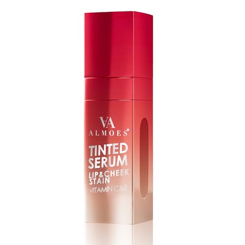 ALMOES Rose Lip Stain – Long Lasting Tint with Vitamin C & E