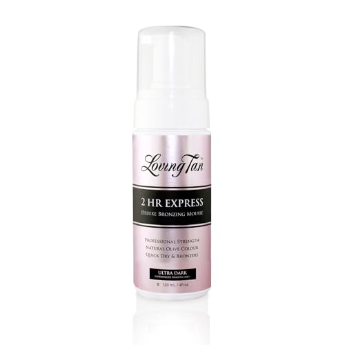 Loving Tan 2 HR Express Self Tanning Mousse, Ultra Dark 4 FL Oz