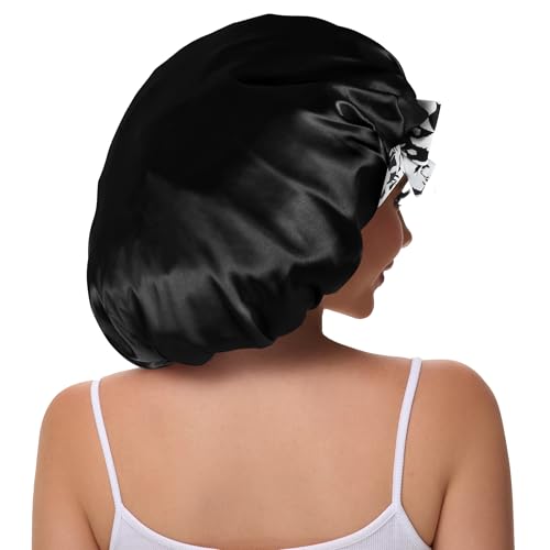Vettres Double Layer Silk Bonnet for Curly Hair & Braids