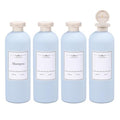 ASEVAT 13.5oz Refillable Travel Bottles 4-Pack Leak Proof